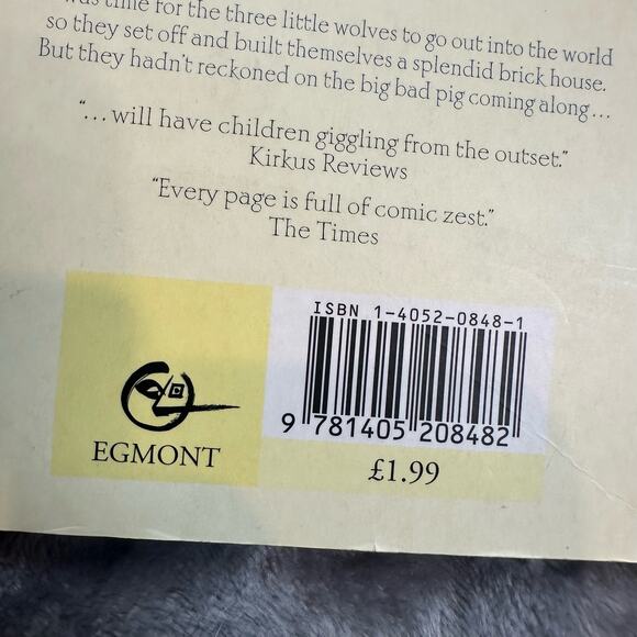 The Three Little Wolves and the Big Bad Pig  Egmont Book Trivizas Oxenbury - Picture 12 of 12